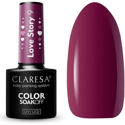 Claresa Love Story Gel-Nagellack - 9,5 g UV/LED färg Claresa Love Story Gel-Nagellack - 9,5 g UV/LED färg
