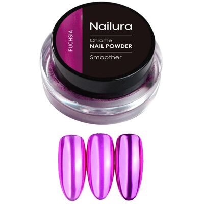 Nailura, Nagelstyling + Kunstnägel, - Chrom Powder - Fuchsia (Fuchsia) Nailura, Nagelstyling + Kunstnägel, - Chrom Powder - Fuchsia (Fuchsia)