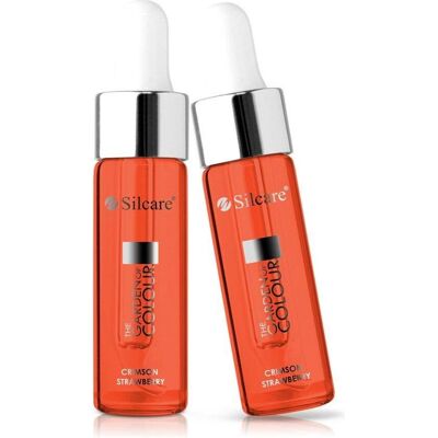 Silcare The Garden of Colour Regenerating Cuticle and Nail Oil Strawberry Crimson 15Ml Silcare The Garden of Colour Regenerating Cuticle and Nail Oil Strawberry Crimson 15Ml