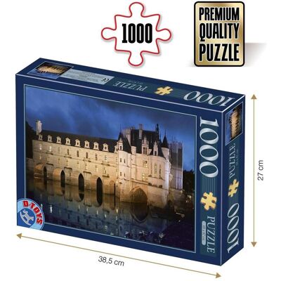 D-Toys Puzzle 1000 Prancūzija, Chenonceau pilis (1000 Teile) D-Toys Puzzle 1000 Prancūzija, Chenonceau pilis (1000 Teile)
