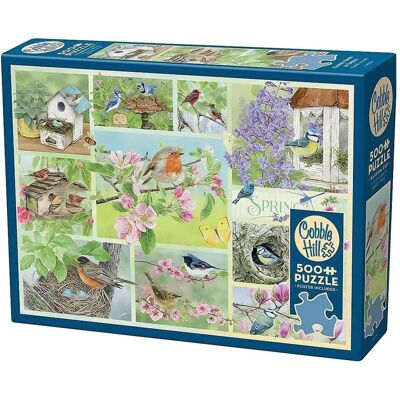 Cobble Hill Garten Vögel im Frühling XL Puzzle - Puzzlespiel Cobble Hill Garten Vögel im Frühling XL Puzzle - Puzzlespiel