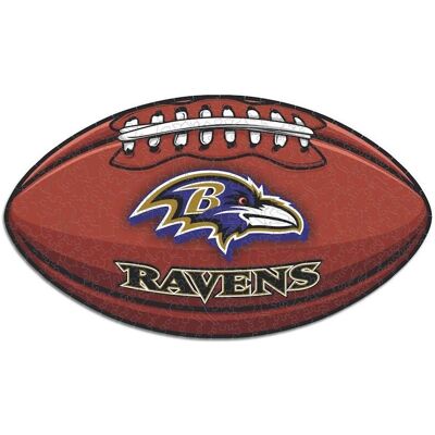ICONIC Puzzles - Baltimore Ravens – Football mit Logo - Holz Puzzle S ICONIC Puzzles - Baltimore Ravens – Football mit Logo - Holz Puzzle S