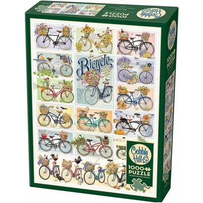 Cobble Hill Fahrrad Puzzle - 1000 Teile - Hochwertiger Karton Cobble Hill Fahrrad Puzzle - 1000 Teile - Hochwertiger Karton