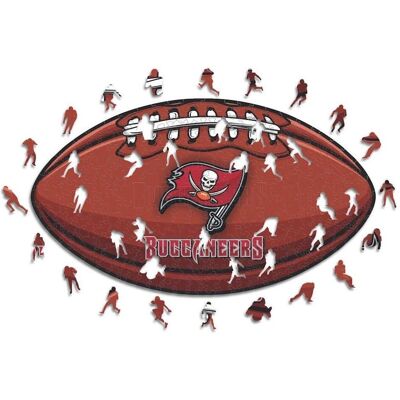 ICONIC Puzzles Tampa Bay Buccaneers – Football mit Logo - Holz Puzzle Grösse S ICONIC Puzzles Tampa Bay Buccaneers – Football mit Logo - Holz Puzzle Grösse S