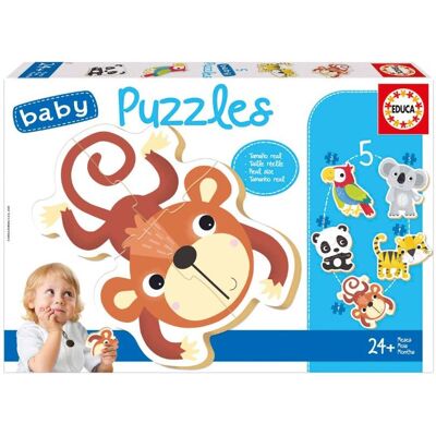Educa 19952 Πάζλ 5Τεμ. Baby Puzzles Wild Fauna Για 2+ Ετών (5 Teile) Educa 19952 Πάζλ 5Τεμ. Baby Puzzles Wild Fauna Για 2+ Ετών (5 Teile)