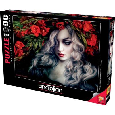 Anatolian Puzzle Frau in Blumen - 1000 Teile - Puzzle Anatolian Puzzle Frau in Blumen - 1000 Teile - Puzzle
