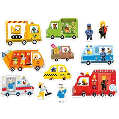 Banana Panda – Mein erstes Puzzle – Autos (16 Teile) Banana Panda – Mein erstes Puzzle – Autos (16 Teile)