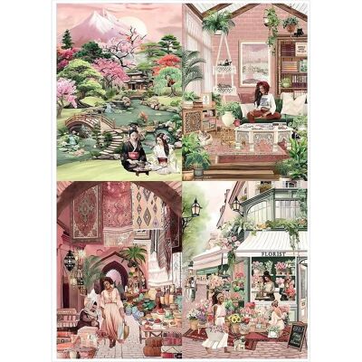 Magnolia Puzzle 260 pieces 4 Puzzles - Sarah Reyes - The Florist - My Puzzle Ro (260 Teile) Magnolia Puzzle 260 pieces 4 Puzzles - Sarah Reyes - The Florist - My Puzzle Ro (260 Teile)