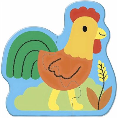 Janod progressive Bauernhof Puzzles (2 Teile) Janod progressive Bauernhof Puzzles (2 Teile)