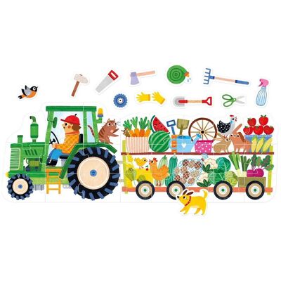 Banana Panda - Play-as-you-go Puzzle Traktor - 24st. (24 Teile) Banana Panda - Play-as-you-go Puzzle Traktor - 24st. (24 Teile)