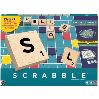 Mattel Scrabble Wood Edition Board Game (Finnisch, 2 - 4 Spieler) Mattel Scrabble Wood Edition Board Game (Finnisch, 2 - 4 Spieler)