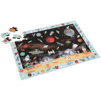 Scratch Puzzle 100 Stück - Entdeckung / Raum für Kinder Scratch Puzzle 100 Stück - Entdeckung / Raum für Kinder