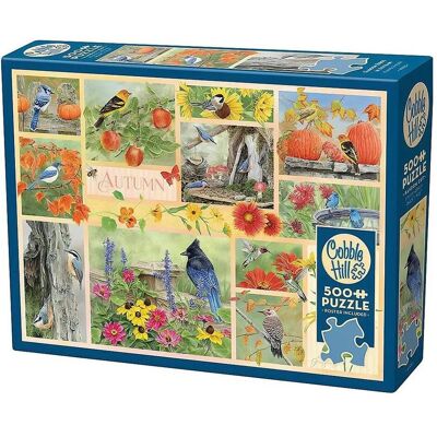 Cobble Hill Garten Vögel im Herbst 500 XL Puzzle - Puzzle Cobble Hill Garten Vögel im Herbst 500 XL Puzzle - Puzzle