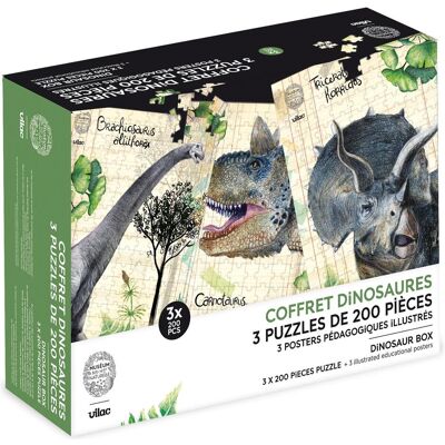 Vilac 3 Puzzle Dinosaurier 200 Stück Museum Vilac 3 Puzzle Dinosaurier 200 Stück Museum