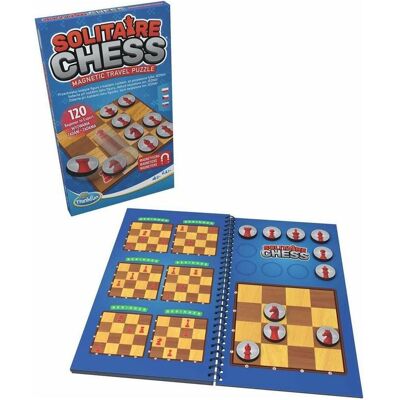 ThinkFun Solitärschach - Einzelspieler Puzzle mit 120 Herausforderungen ThinkFun Solitärschach - Einzelspieler Puzzle mit 120 Herausforderungen
