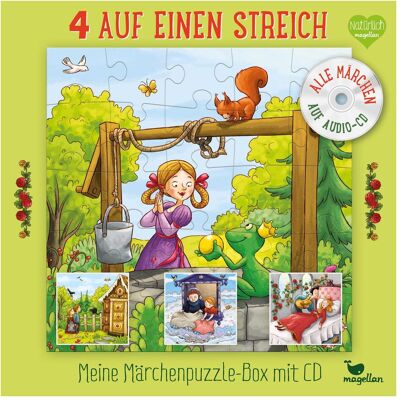 Magellan Grimm Märchenpuzzle-Box - 4 Puzzle mit CD Magellan Grimm Märchenpuzzle-Box - 4 Puzzle mit CD