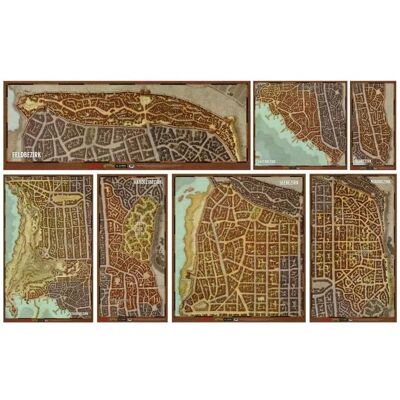 Asmodée D&D 5th Ed. - Waterdeep: Neighborhood Maps (Englisch) Asmodée D&D 5th Ed. - Waterdeep: Neighborhood Maps (Englisch)