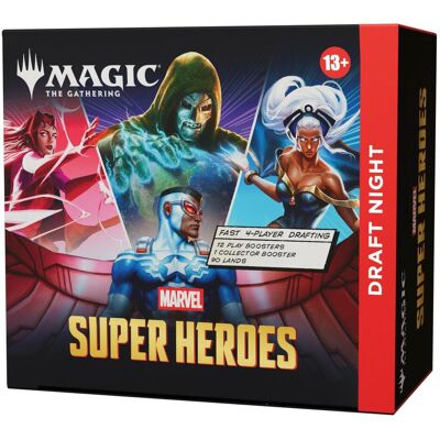 Wizards of the Coast Magic the Gathering Marvel Super Heroes Draft Night *ANGLAIS* (Englisch, Box Set & Collection) Wizards of the Coast Magic the Gathering Marvel Super Heroes Draft Night *ANGLAIS* (Englisch, Box Set & Collection)