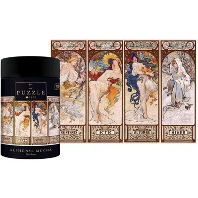 Interdruk Vier Jahreszeiten - Alphonse Mucha (1000 Teile) Interdruk Vier Jahreszeiten - Alphonse Mucha (1000 Teile)