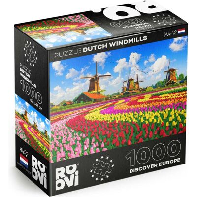 D-Toys Puzzle 1000 pieces - Dutch Windmills, Netherlands (1000 Teile) D-Toys Puzzle 1000 pieces - Dutch Windmills, Netherlands (1000 Teile)