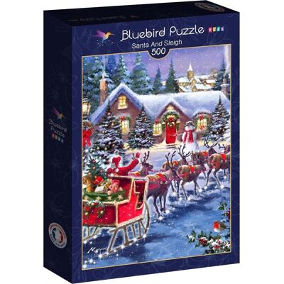 Bluebird Weihnachtsmann und Schlitten Puzzle - 500 Teile Bluebird Weihnachtsmann und Schlitten Puzzle - 500 Teile