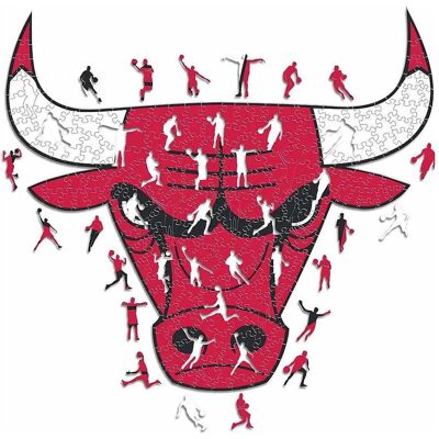 ICONIC Puzzles NBA Chicago Bulls Logo Holzpuzzle - Groß (500 Teile) ICONIC Puzzles NBA Chicago Bulls Logo Holzpuzzle - Groß (500 Teile)