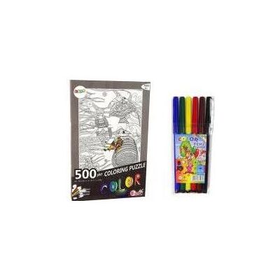 Lean Toys Leantoys Puzzle Do Kolorowania 500 Elementów Ryby Ocean (500 Teile) Lean Toys Leantoys Puzzle Do Kolorowania 500 Elementów Ryby Ocean (500 Teile)