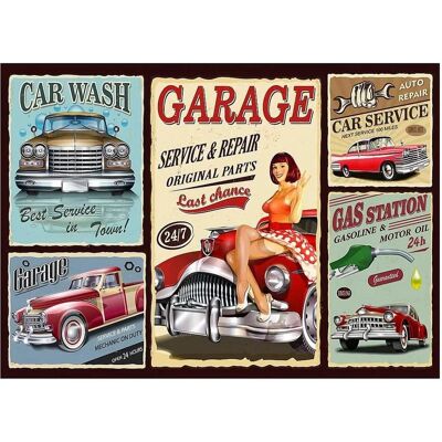 Grafika Puzzle 500 pieces Retro Car Service (500 Teile) Grafika Puzzle 500 pieces Retro Car Service (500 Teile)