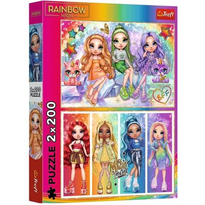 Trefl Puzzle 2 x 200 - Rainbow High (200 Teile) Trefl Puzzle 2 x 200 - Rainbow High (200 Teile)