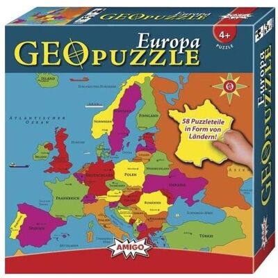Amigo GeoPuzzle Europa (58 Teile) Amigo GeoPuzzle Europa (58 Teile)