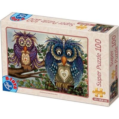 D-Toys Puzzle Eulenpaar 100 Teile (100 Teile) D-Toys Puzzle Eulenpaar 100 Teile (100 Teile)