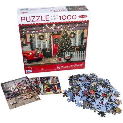 Tactic Puzzle Lovers Christmas porch 1000 pcs puzzle (1000 Teile) Tactic Puzzle Lovers Christmas porch 1000 pcs puzzle (1000 Teile)