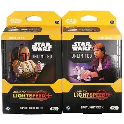 Asmodée Star Wars: Unlimited - Spotlight-Deck Bundle Han Solo and Boba Fett (English) (Englisch, 2 Spieler) Asmodée Star Wars: Unlimited - Spotlight-Deck Bundle Han Solo and Boba Fett (English) (Englisch, 2 Spieler)