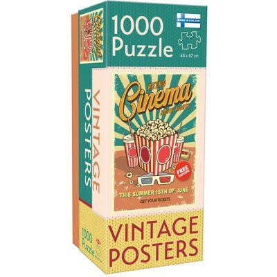 Tactic Puzzle 1000 Vintage: Retro-Kino (1000 Teile) Tactic Puzzle 1000 Vintage: Retro-Kino (1000 Teile)