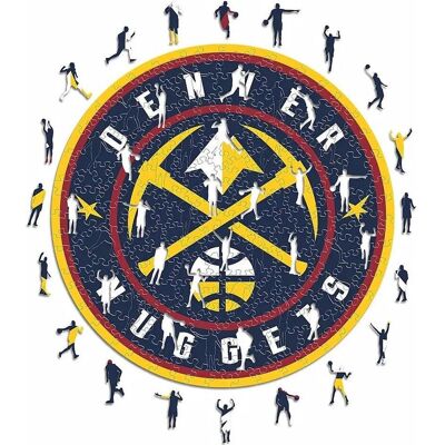 ICONIC Puzzles Denver Nuggets Logo Holz Puzzle - NBA - 270 Teile ICONIC Puzzles Denver Nuggets Logo Holz Puzzle - NBA - 270 Teile