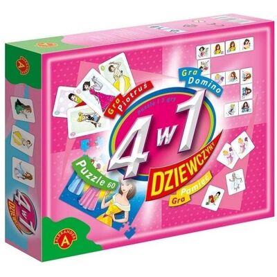 Alexander 4in1 game set for girls (Multilingual, 1 - 5 Spieler) Alexander 4in1 game set for girls (Multilingual, 1 - 5 Spieler)