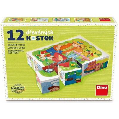 Dino Holzberufe Würfel - 12 Stück Dino Holzberufe Würfel - 12 Stück