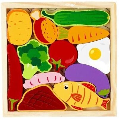 Creative Gemüsepuzzle aus Holz, 12 Teile (12 Teile) Creative Gemüsepuzzle aus Holz, 12 Teile (12 Teile)