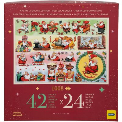 Martinex Puzzle-Adventskalender, Weihnachtsmänner (24 Türchen) Martinex Puzzle-Adventskalender, Weihnachtsmänner (24 Türchen)