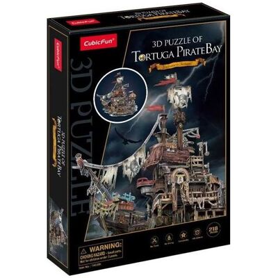Cubic Fun Tortuga 218 Stück 3D Pirat Hafen Puzzle Cubic Fun Tortuga 218 Stück 3D Pirat Hafen Puzzle