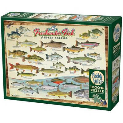 Cobble Hill Puzzle 1000 Süsswasserfische Nordamerikas G3 (1000 Teile) Cobble Hill Puzzle 1000 Süsswasserfische Nordamerikas G3 (1000 Teile)