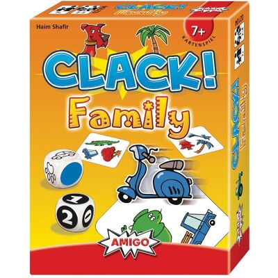 Amigo Clack! Family, d ab 7 Jahren, 2-4 Spieler, Kartenspiel für die Familie (Deutsch, Englisch, Französisch, Italienisch, 2 - 4 Spieler) Amigo Clack! Family, d ab 7 Jahren, 2-4 Spieler, Kartenspiel für die Familie (Deutsch, Englisch, Französisch, Italienisch, 2 - 4 Spieler)