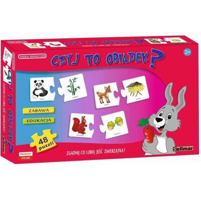Abino Lernpuzzle Wessen Abendessen ist es? (48 Teile) Abino Lernpuzzle Wessen Abendessen ist es? (48 Teile)