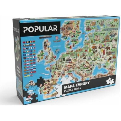 Marke Modell - Landkarte von Europa, 160 Teile - Puzzle Marke Modell - Landkarte von Europa, 160 Teile - Puzzle