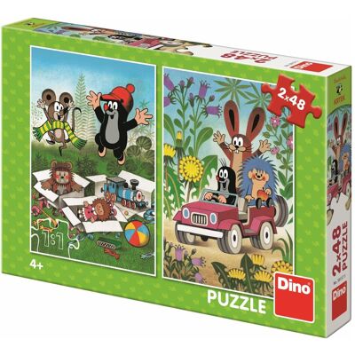 Dino Puzzle Maulwurf Glücklich Maulwurf Auto - Puzzle Dino Puzzle Maulwurf Glücklich Maulwurf Auto - Puzzle