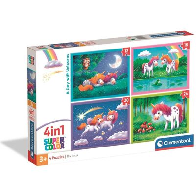 Clementoni 21740 Puzzle - 4er Set, 12-24 Teile - Kinderrätsel Clementoni 21740 Puzzle - 4er Set, 12-24 Teile - Kinderrätsel