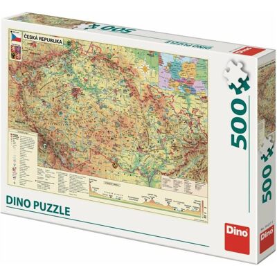 Dino Puzzle Karte der Tschechischen Republik 500 Teile (500 Teile) Dino Puzzle Karte der Tschechischen Republik 500 Teile (500 Teile)