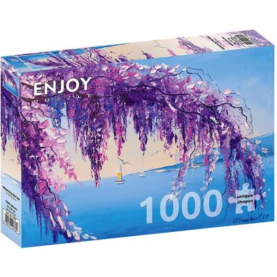 Enjoy Wisteria by the Sea 1000-teiliger Puzzle Enjoy Wisteria by the Sea 1000-teiliger Puzzle