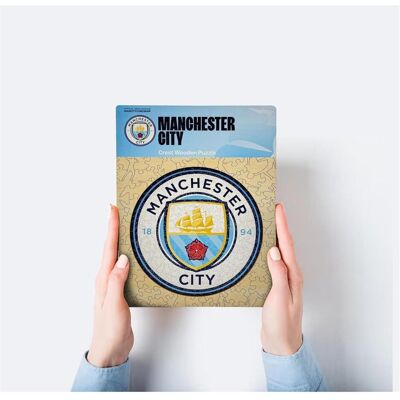Iconic Man City FC - Logo - Holz Puzzle L - Fussball Geschenk Iconic Man City FC - Logo - Holz Puzzle L - Fussball Geschenk