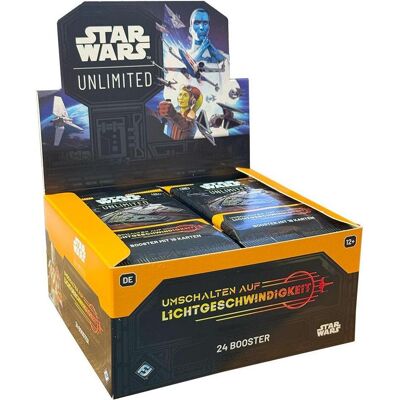 FFG Star Wars: Unlimited - Umschalten auf Lichtgeschwindigkeit - Booster-Display FFG Star Wars: Unlimited - Umschalten auf Lichtgeschwindigkeit - Booster-Display
